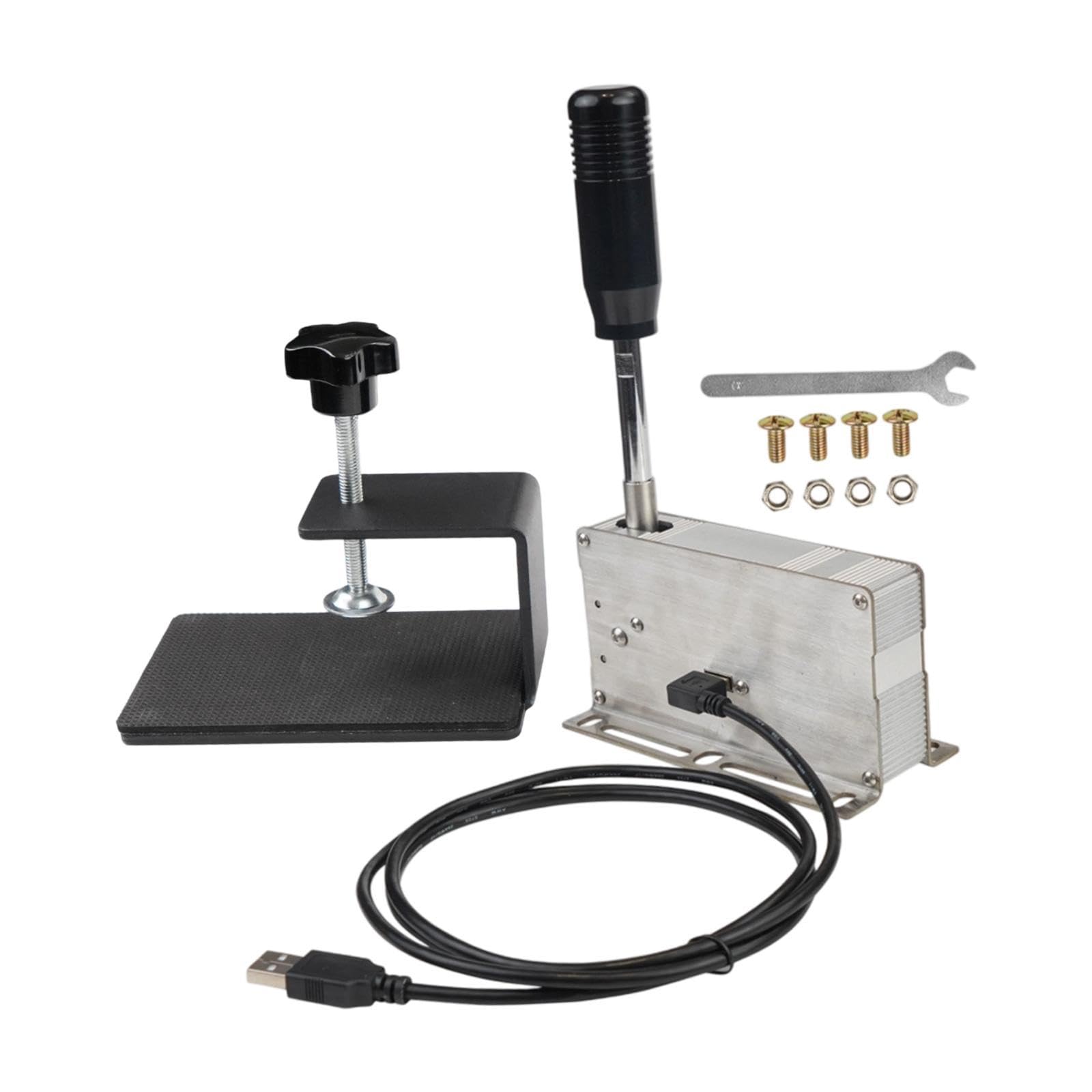 USB Sequenzialschalthebel, Simulationsschalthebel, Spielzubehör, PC Metalllenkrad, Einfache Installation, Professionelle Und Komfortable Gangschaltung, Schwarz