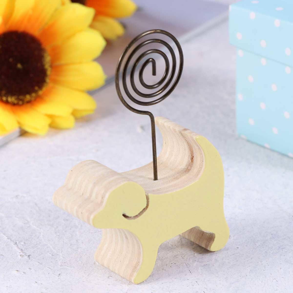 SEWACC 20 Stück Holzhalter Für Hochzeiten Platzhalter Für Büronummern Halter Für Namensanzeige Büro Memo Clip Foto Büroklammer Niedliche Platzhalter Für Hochzeitsschilder Bambus