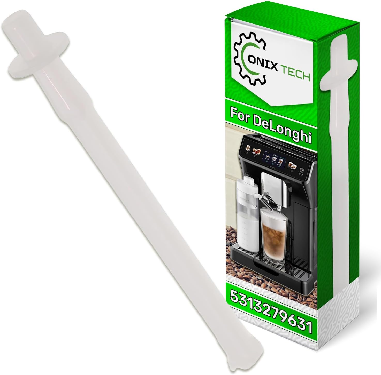 Milk Intake Tube for Coffee Machines with the Original Code 5313279631 for DeLonghi Milk Tube for DeLonghi Eletta Explore - Warranty 5 Years - MADE IN ITALY