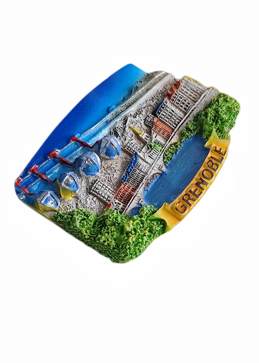 Magnete Frigorifero 3D Mentone (Menton) Francia – Souvenir Viaggio In Resina – Decorazione Casa E Ufficio – Regalo Originale