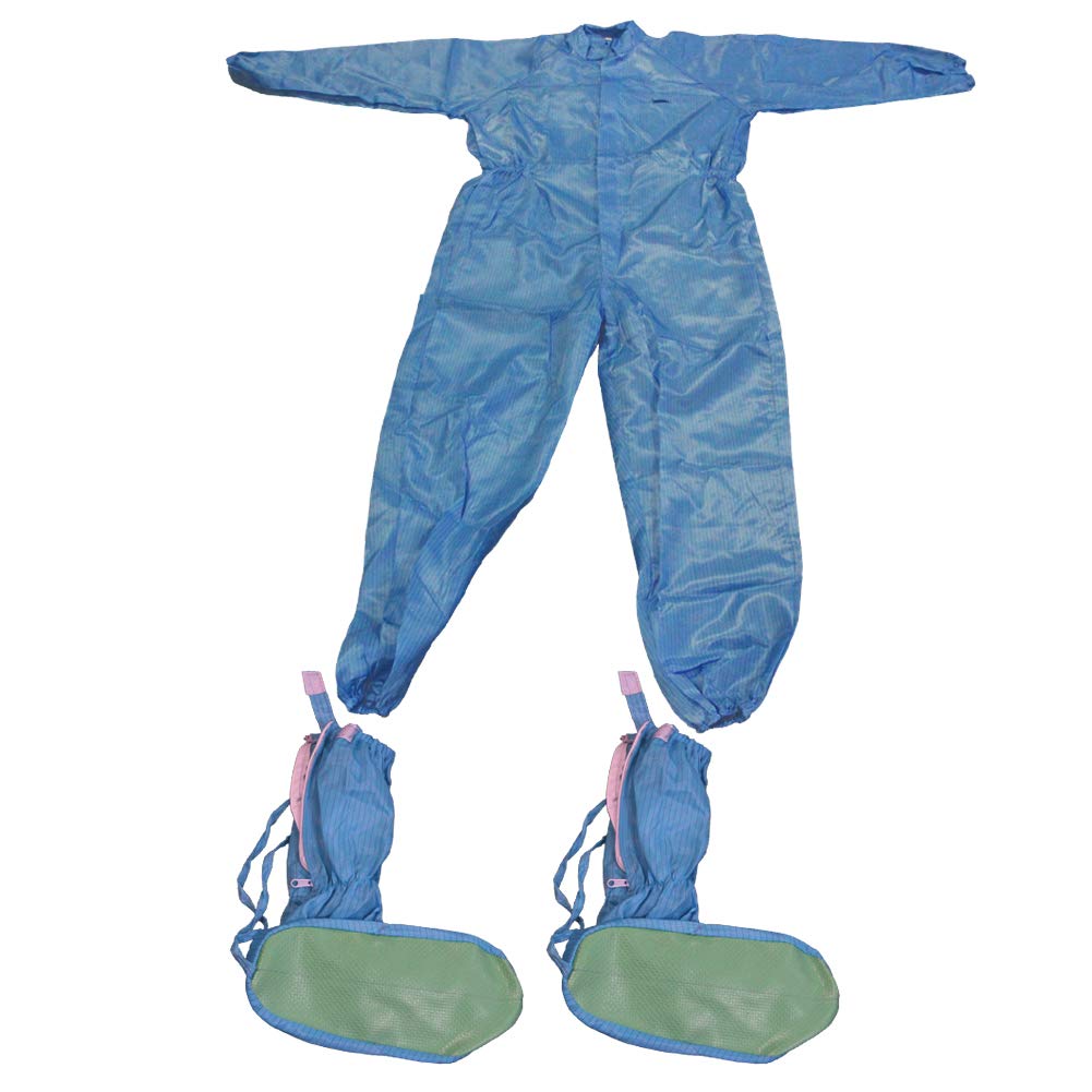 Othmro Einweg-Schutzanzug, staubdicht, Blau, Größe M, 3 Stück