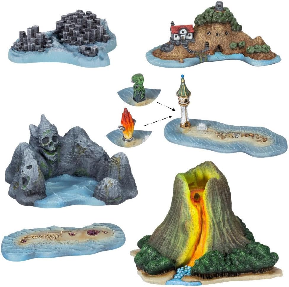 Mantic Entertainment. Armada Scenery Pack – Fantasy Terrain. MGARM114. Unassembled and unpainted