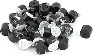 Aexit DC 5V Security & Surveillance Electronic Electromagnetic Continuous Sound Buzzer Horns & Sirens 12x9mm 30Pcs