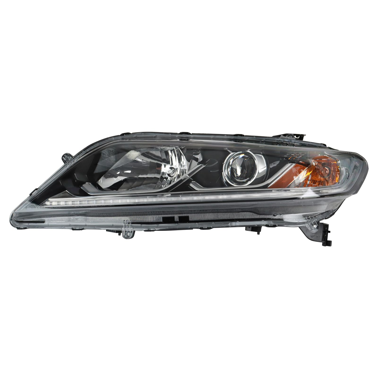 TRQ 2 Piece Headlight Assembly Set Halogen Driver &amp; Passenger Side Compatible with Honda Accord LX-S 2016-2017 HO2502179 HO2503179 33100T3LA21 33150T3LA21
