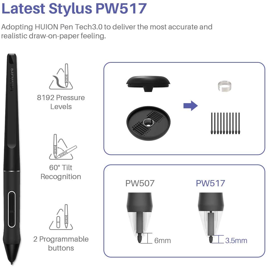 Huion Kamvas Pro 13 Tablet Czarny 13.3"