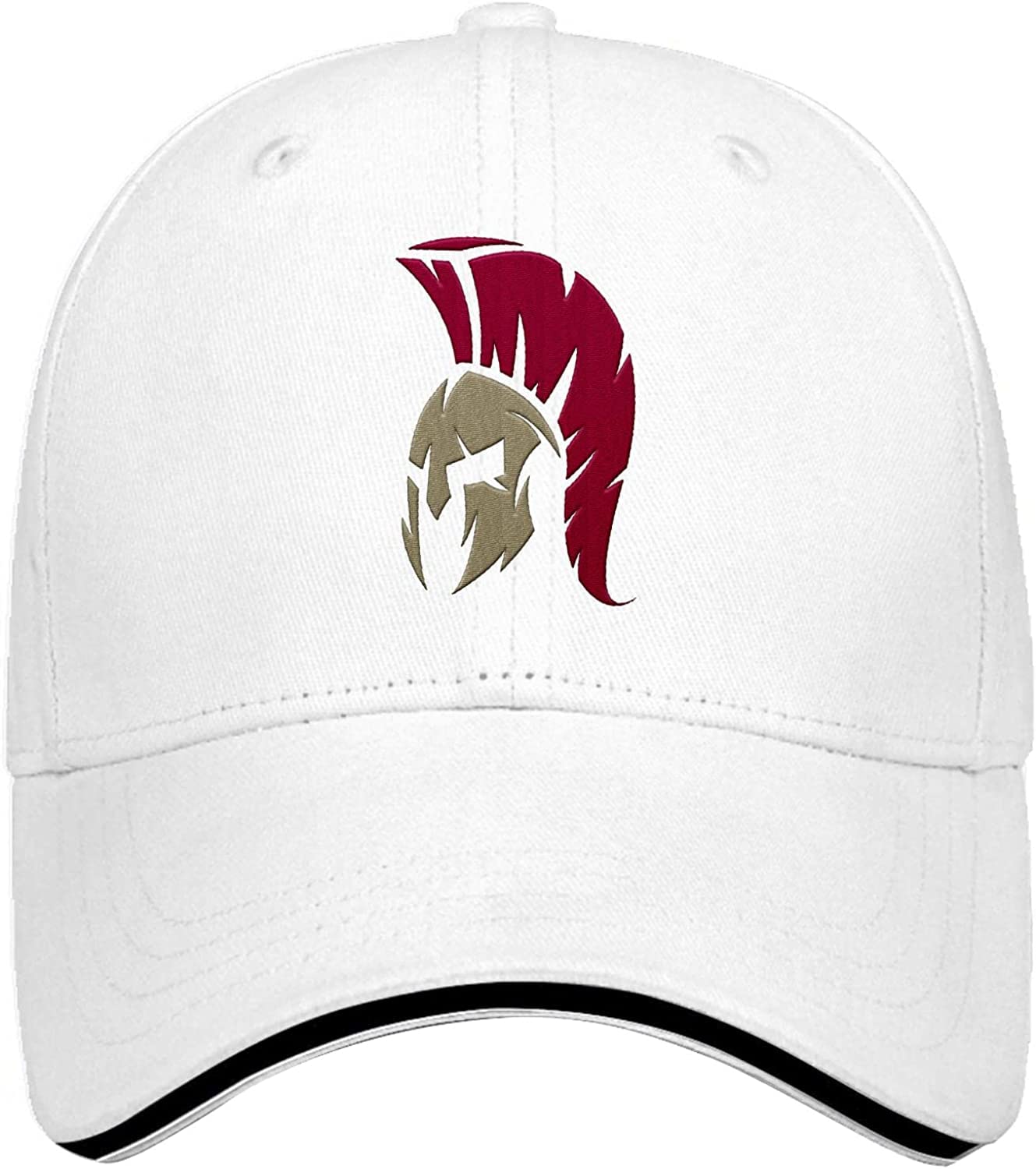 TKPA MOL Baseball Cap Spartan Logo Embroidery Trucker Cap for Men Cool Adjustable for Gifts White