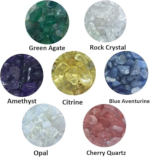 Miniatura 2 de Cuentas de piedras preciosas naturales de forma irregular, chips de piedra de cristal, energía curativa para la fabricación de joyas (7-2)