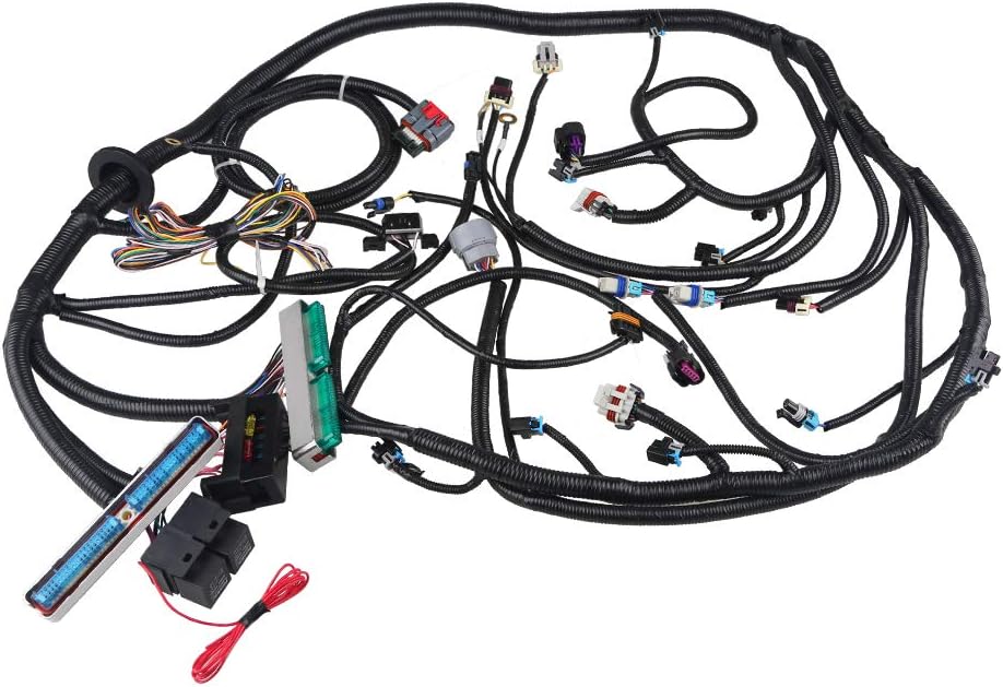 WMPHE Engine Wiring Harness Professional Standalone Wiring Harness with 4L60E Transmission Drive By Wire, with Wiring Guide Manual, Compatible with DBW LS3 Engines 4.8 5.3 6.0 2003 2004 2005 2006 2007