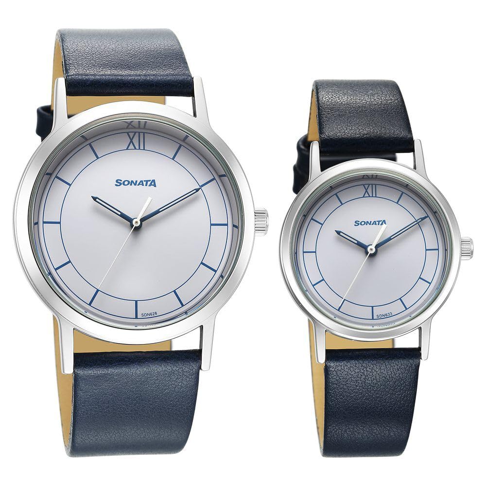See full amazon price history chart for Sonata Pairs Quartz Analog White Dial Black Leater Strap Watch for Couple-NS7712787046SL01P Sonata Pairs Quartz Analog White Dial Black Leater Strap Watch for Couple-NS7712787046SL01P (B0CSP9LH3L) Amazon Price History, Amazon Price Tracker