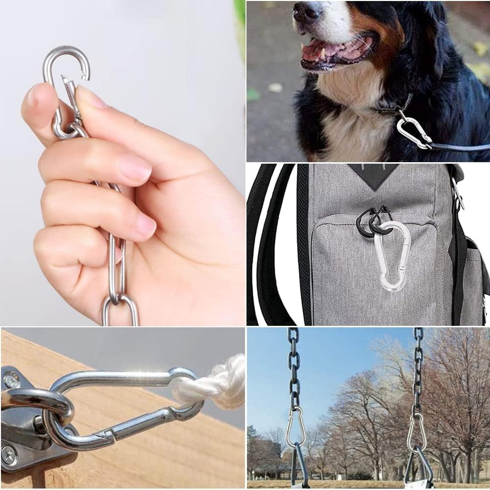 Set of 2 stainless steel chains, stainless steel hanging chair chain, for hanging chairs hammocks, sandbags - Image 3