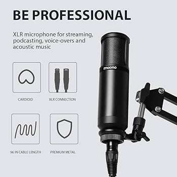 Amazon.com: MAONO XLR Condenser Microphone AU-PM320