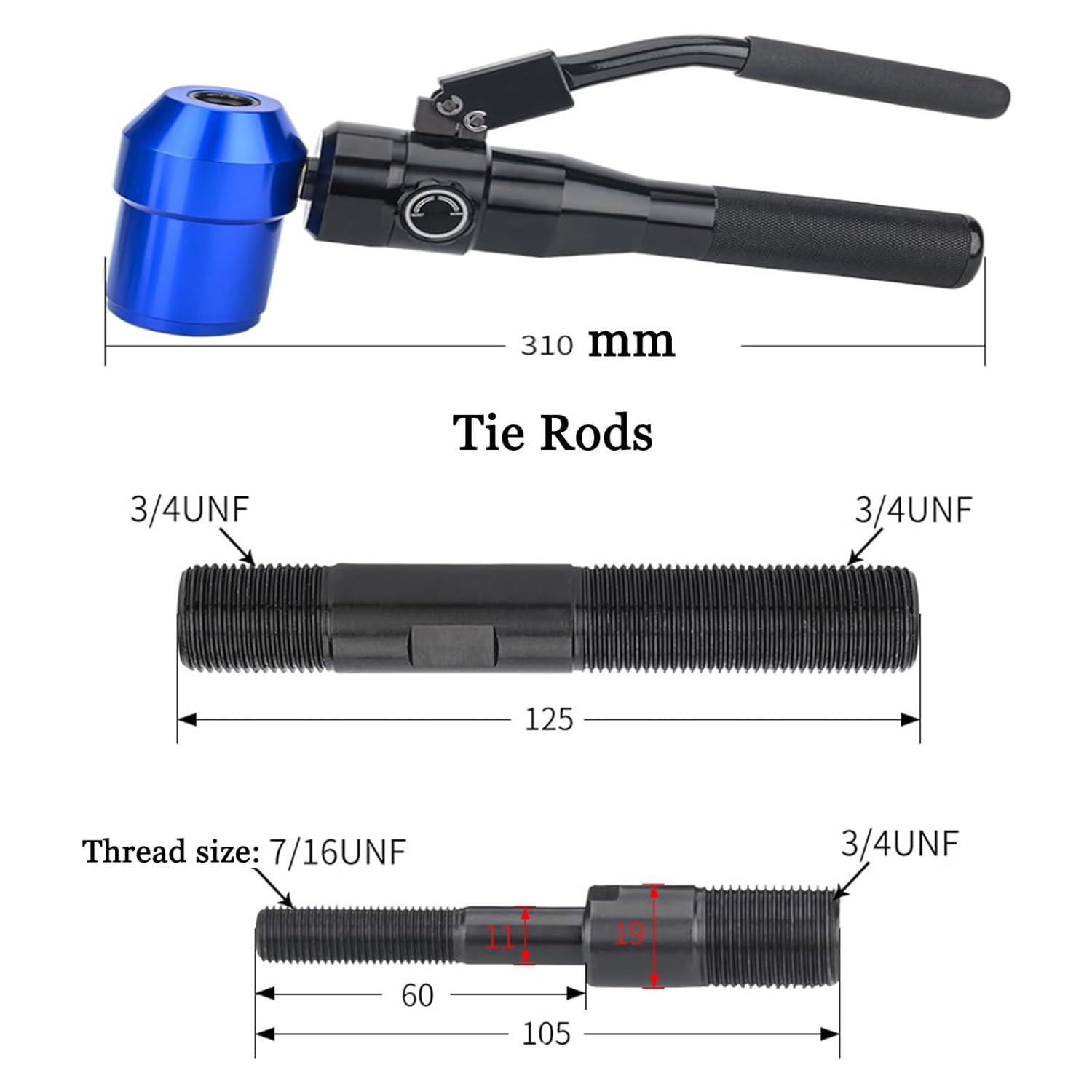 Hydraulic Knockout Hole Punch Driver Kit 1/2 to 2 inch Electrical Conduit Hole Cutters Set Tools Kit Metal Sheet Puncher