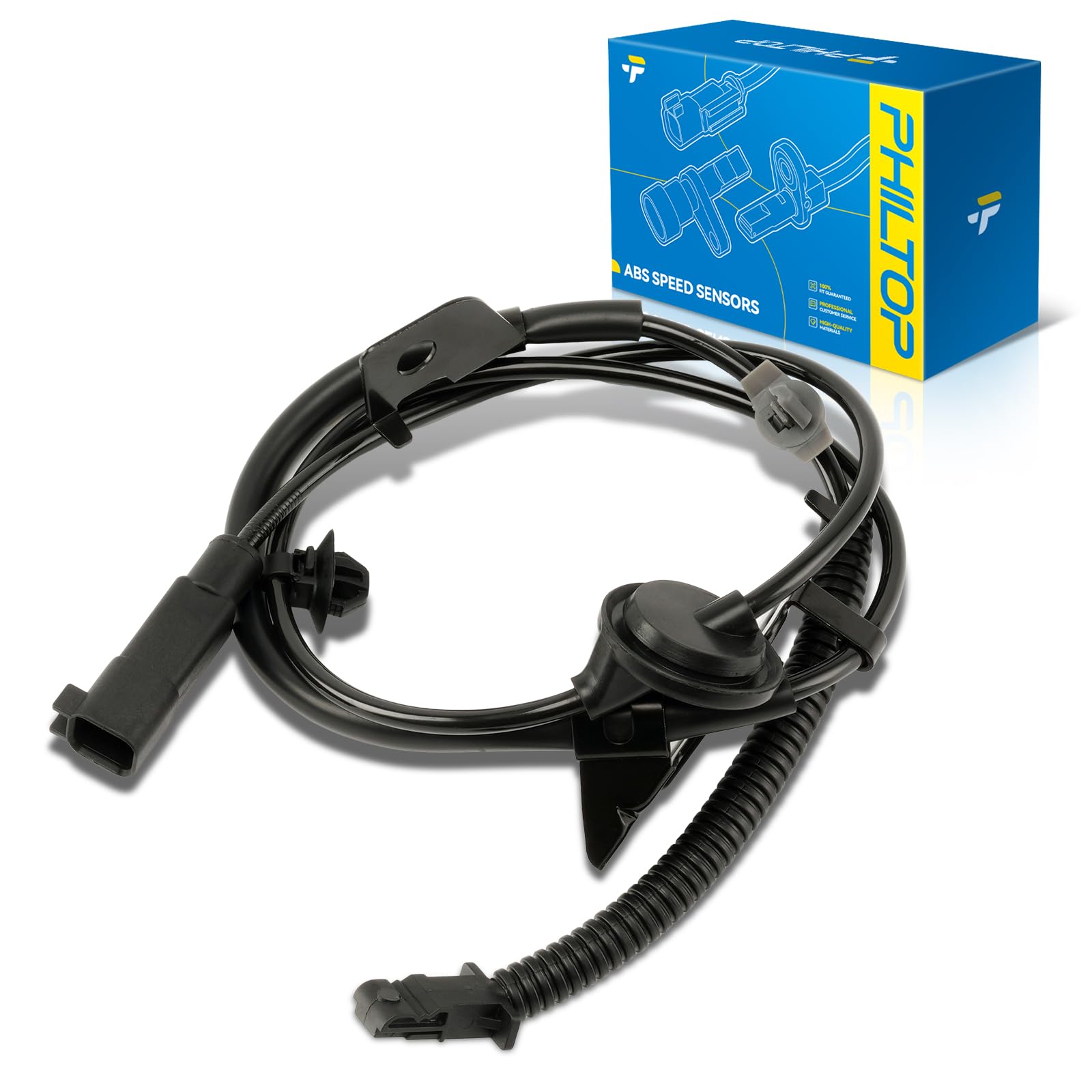 PHILTOP ‎970-011 Front ABS Wheel Speed Sensor for Chevy Silverado Express Suburban Tahoe GMC Savana Sierra Yukon XL Cadillac