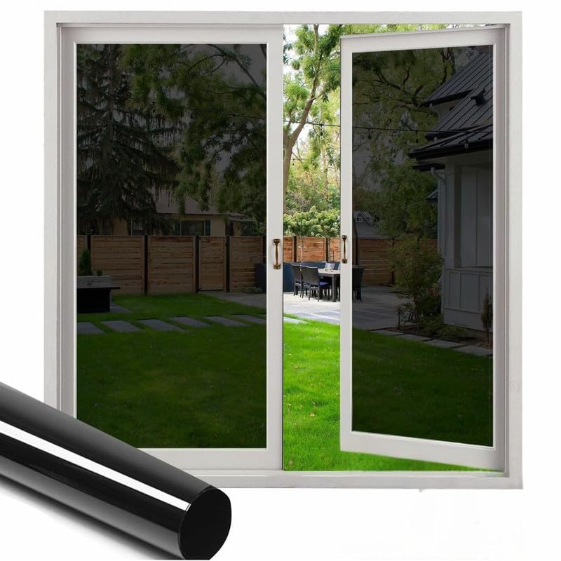 Image of 5% Black GlassFilm Window Film Window Sticker Glass stickerFor Privacy, Sun Control UV Blocking for Home, Office & Bathroom (12 Inch X 72 Inch)
