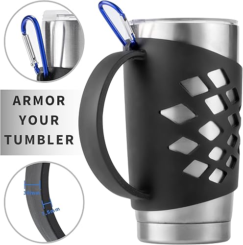 Miniatura 2 de Generic Funda de silicona para vasos de 20 onzas, tazas de café aisladas al vacío, color morado