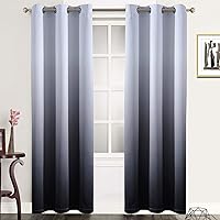 Vista 43 de SimpleHome Ombre Room Darkening Curtains 96 inches Length for Bedroom,Grommet Gradient Light Blocking Beige Gradient Window Curtains for Living