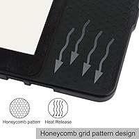 Vista 3 de Custer - Carcasa rígida de poliuretano ultrafino para Kobo Nia 2020, color negro