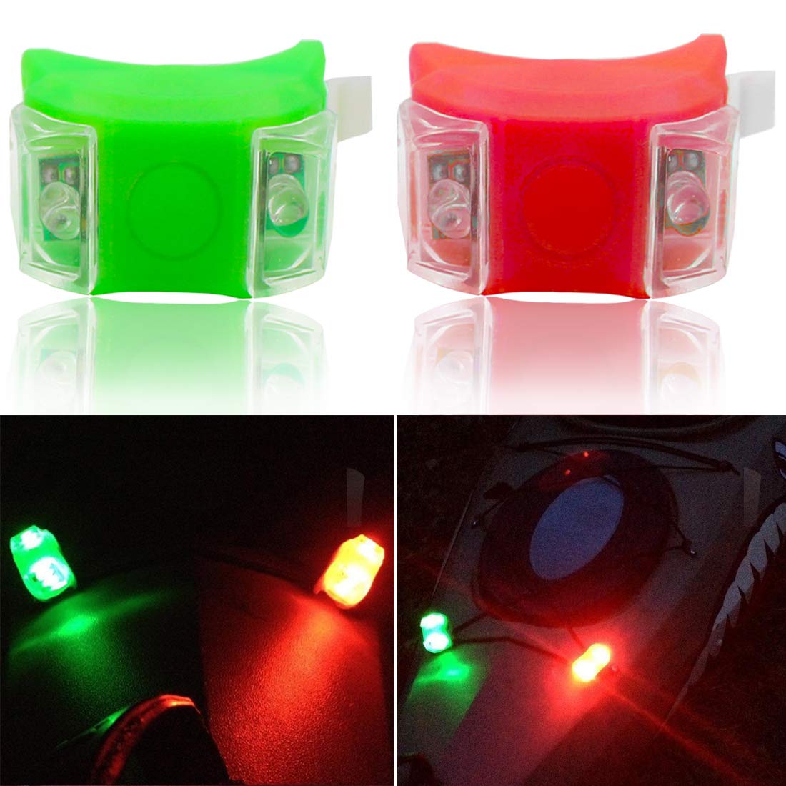 Buy Botepon Battery Operated Kayak Navigation Lights, Marine Led Boat Lights, Boat Bow Lights