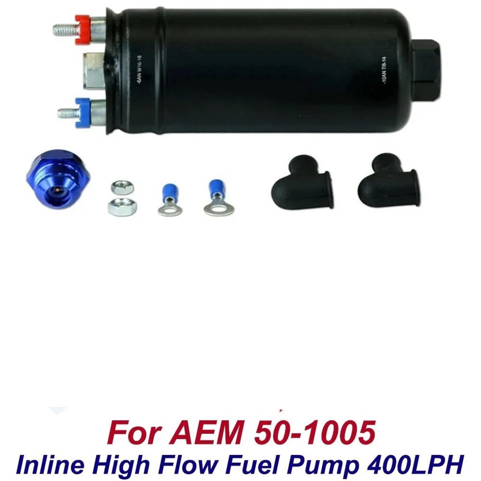 Gas diésel benzinpumpe Kit de bomba combustible alto flujo en línea 50-1005 400 LPH compatible con E85 0580254044 + soporte filtro 60 mm