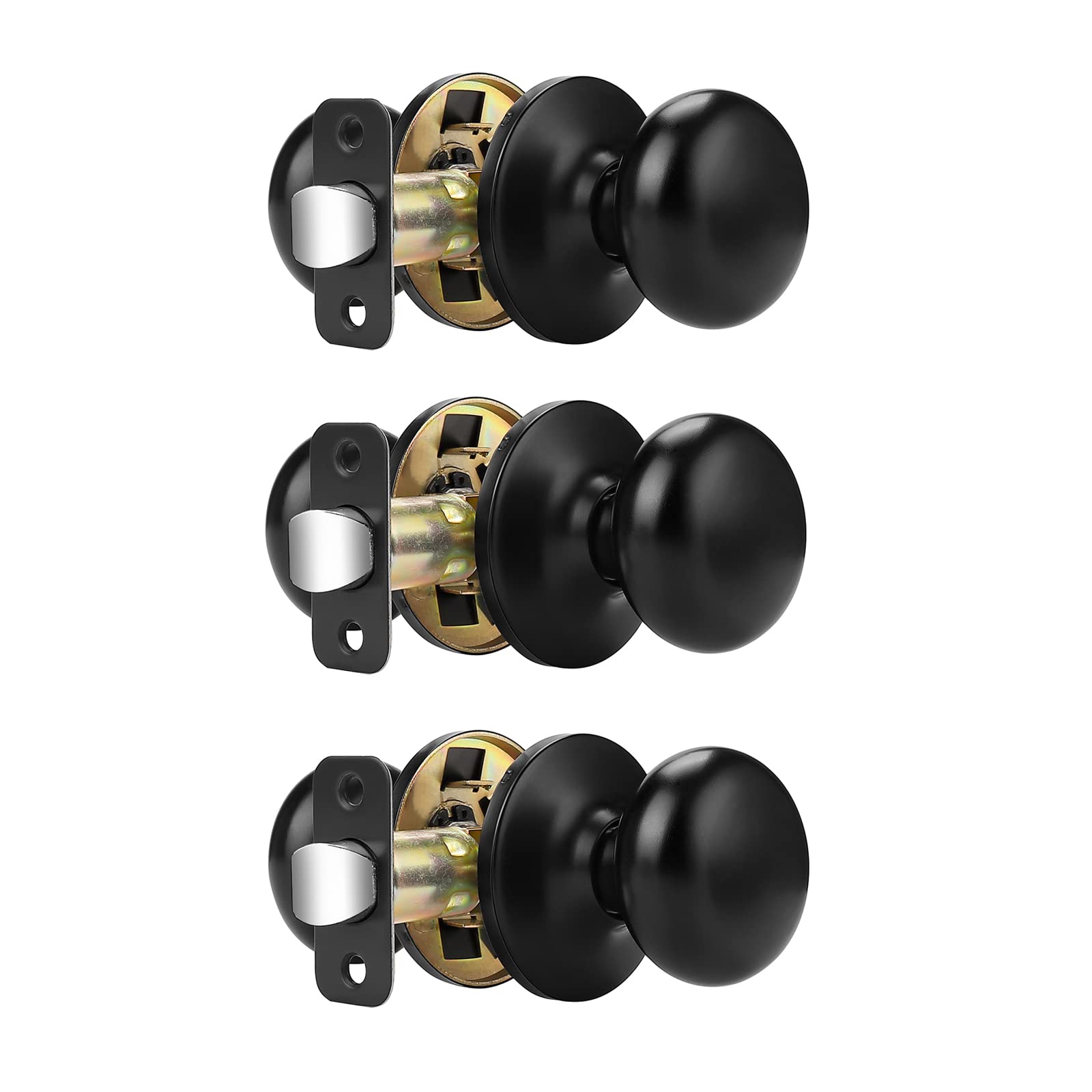 Brushed Nickel Door Knobs - Stainless Steel Interior Passage Knobs -25 Brushed Nickel Door Knobs - Stainless Steel Interior Passage Knobs -25