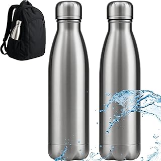Kit 2 garrafinha termica 1l 1 litro garrafa de agua inox original