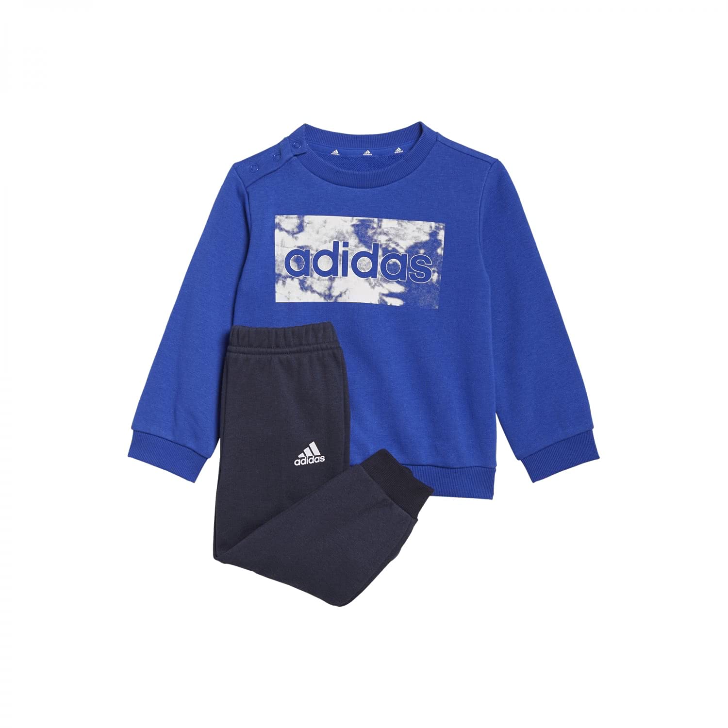 Adidas GS4280 I LIN FT spodnie do biegania top: pogrubiony niebieski/biały spód: atrament LEGEND F17/BIAŁY 6-9M