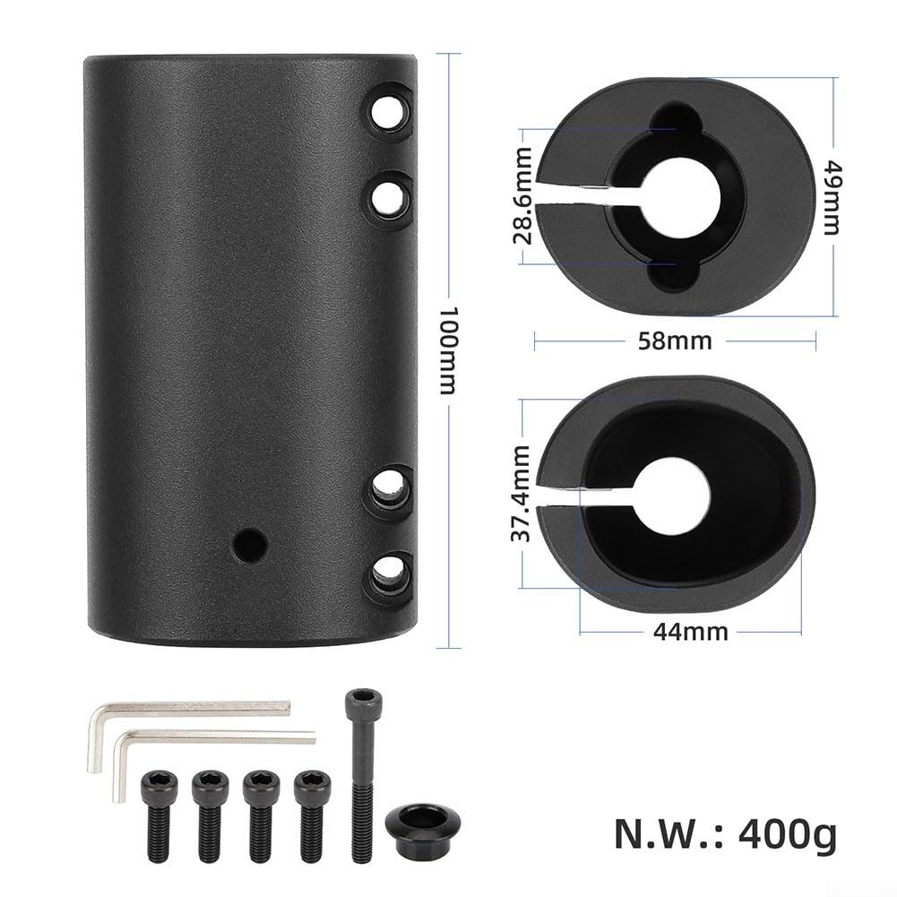 Scooter Floder, morsetto pieghevole aggiornato per scooter elettrico Ninebot Max G30 serratura robusta, 1 cartella con 1 set di viti (nero)