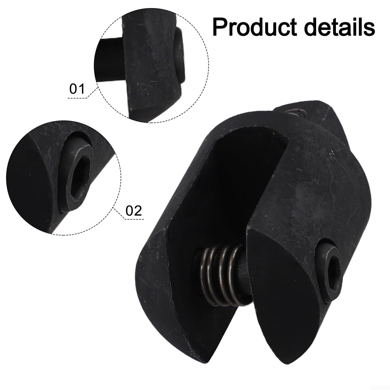 /2 Inch Replacement Knuckle Breaker Bar Head Kit for Power For Bars – Chrome Vanadium Steel, Black Phosphate Finish, Includes Fixing Bolt & — view 6