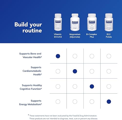 Miniatura 6 de Pure Encapsulations Vitamina D3 y K2  Apoyo a la salud ósea y vascular  Apoyo a la función inmunológica*  Sin gluten  Sin OMG  60 cápsulas