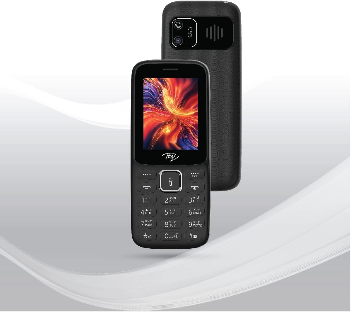 itel it5029 (2.4 inch Display, 1200mAh, Premium ID, Black)