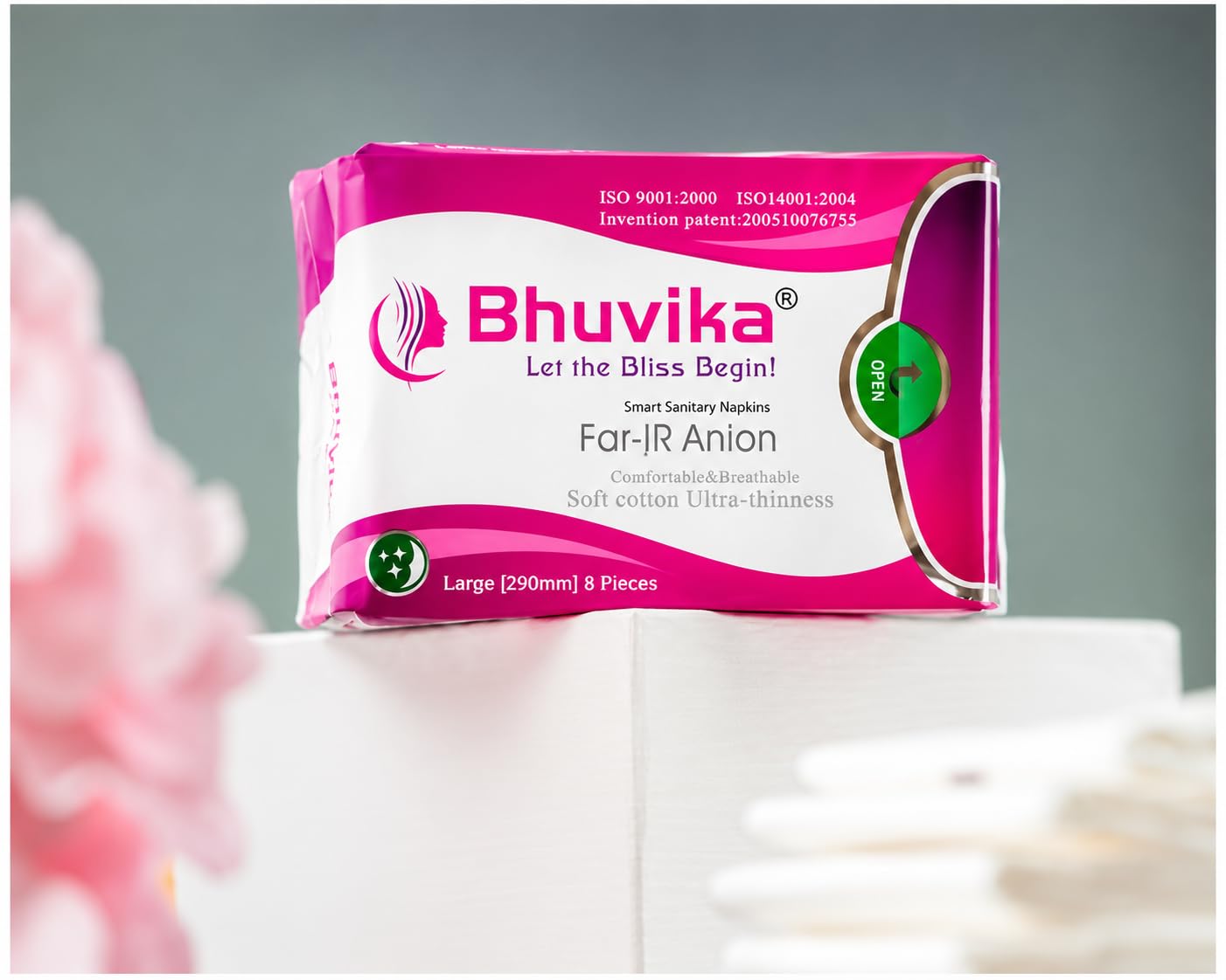 Smart Sanitary Napkins for Women with FAR-IR Anion | Ultra Thin Cotton Pads with Wings | Rash Free & Leak Proof | Breathable Soft Sanitary Pads | 290 mm Large Size | Pack of 8-image-25