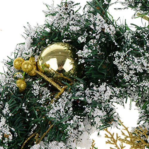 menolana 2 M Guirlanda de Natal Pinho Artificial para Decorações de Natal Roxo - Ouro