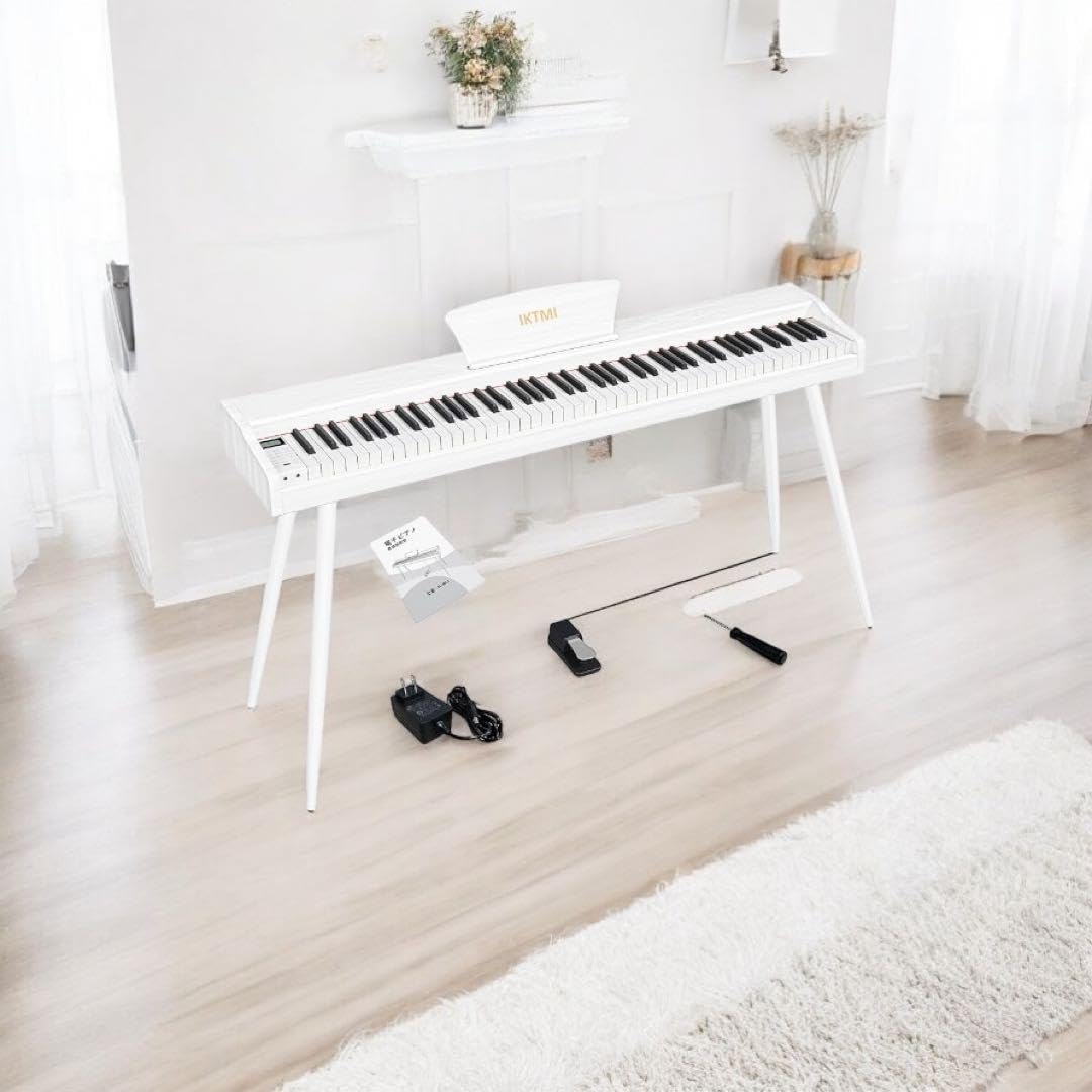 IKTMI 電子ピアノ 88鍵盤 木製 ピアノ Digital Piano 練習 IKTMI 電子