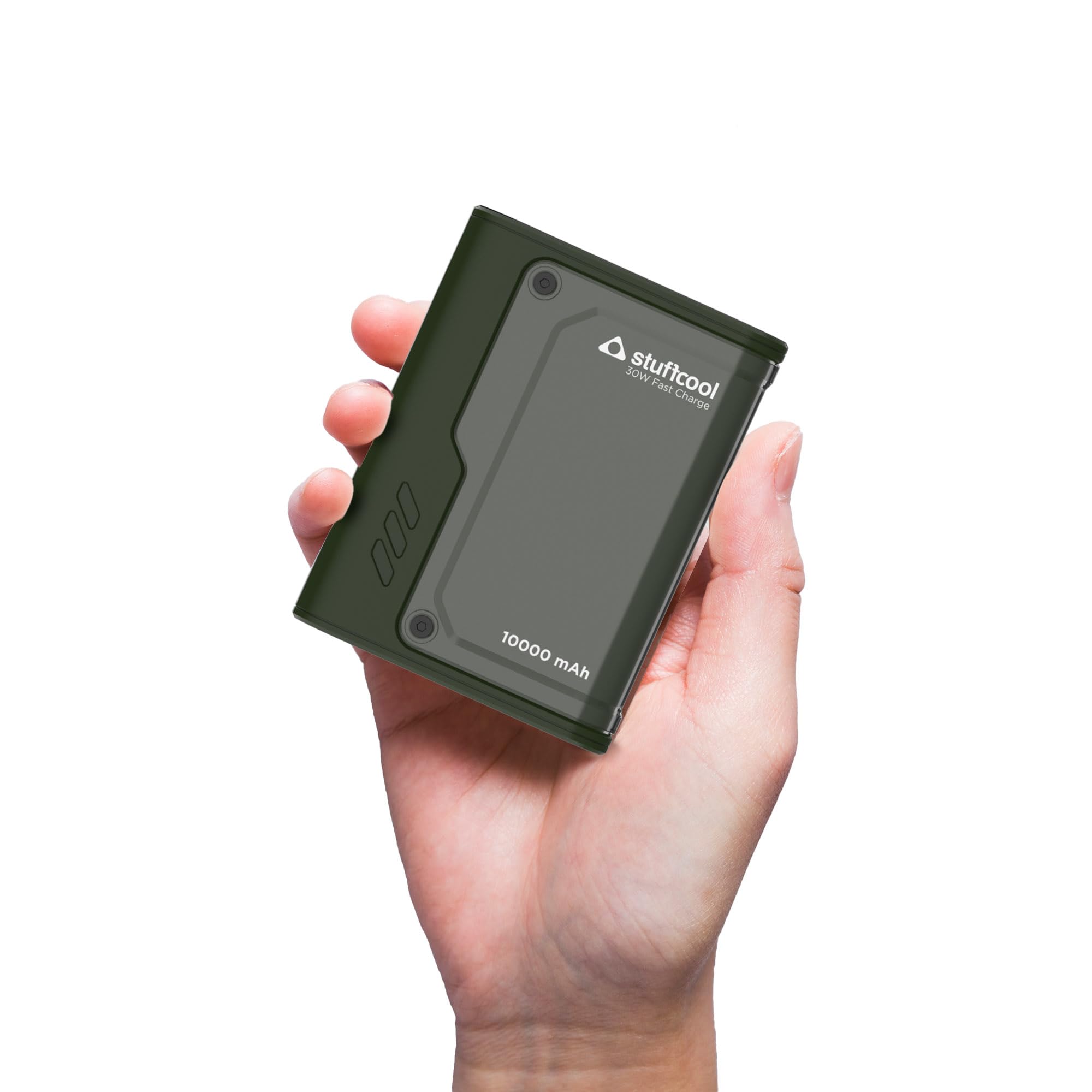 Stuffcool Mega II Compact 10,000mAh 25W Powerbank with Samsung Super Fast Charging, Charges iPhones & Pixels 50% in 30 Mins, 33W PPS for Nothing, Universal Fast Charging for Oppo, OnePlus - Green