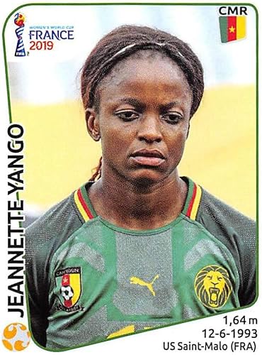 2019 Panini FIFA Women's World Cup France Album Stickers (Individual Sticker Only) Soccer #357 Jeannette Yango Cameroon 2 Inch by 2 12 Inch 2019 Panini FIFA Women's World Cup France Album Stickers (Individual Sticker Only) Soccer #357 Jeannette Yango Cameroon 2 Inch by 2 12 Inch