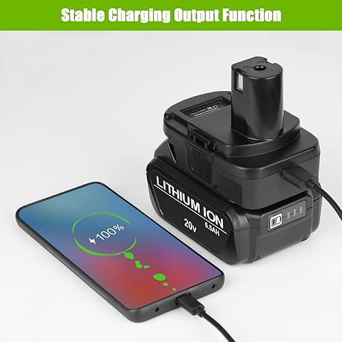 Miniatura 5 de JYJZPB Adaptador de batería DM18RL adecuado para batería Milwaukee de 18 V y para batería De-walt 20 V máx. Convertir a batería Ryobi de 18 V apto