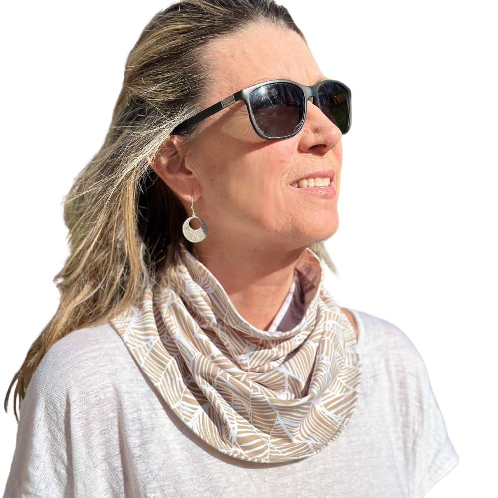 BANDI UPF 50+ Sun Protective Wrap – Reversible Neck Gaiter, Lightweight Scarf with UV Protection for Travel, Made in USA