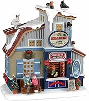 Vista 1 de Lemax Christmas Village Tis The Season Skate Rentals funciona con pilas Led -25883