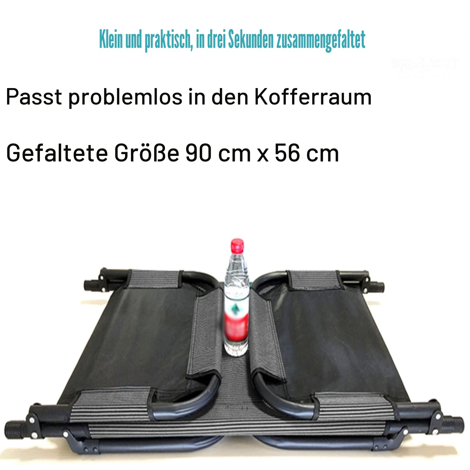 Tragbares Auto-Reisebett – robustes Stahl-Klappbett mit Tragetasche – stabiles Design für ultimativen Komfort