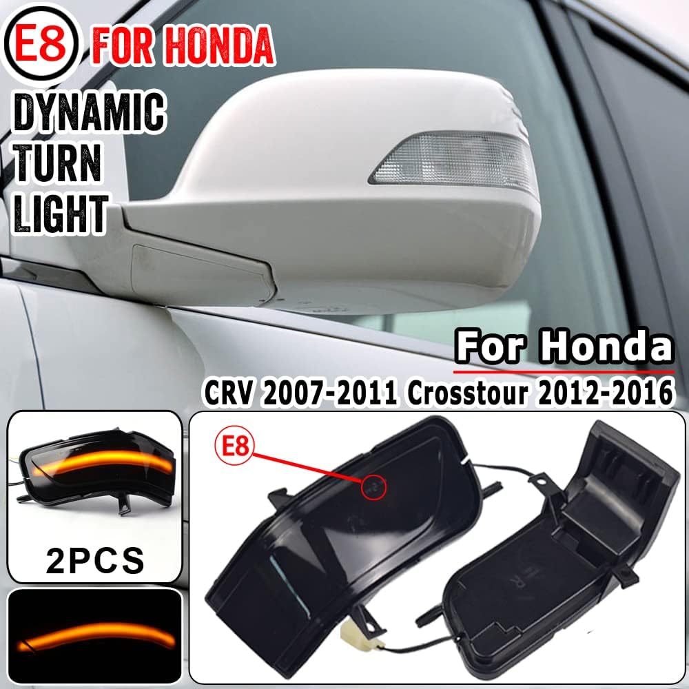 LED Dynamic Turn Signal Indicator Light Blinker Lamp For Honda CRV CR-V 2007-2011 Crosstour 2011-2016 Side Rearview Mirror Light