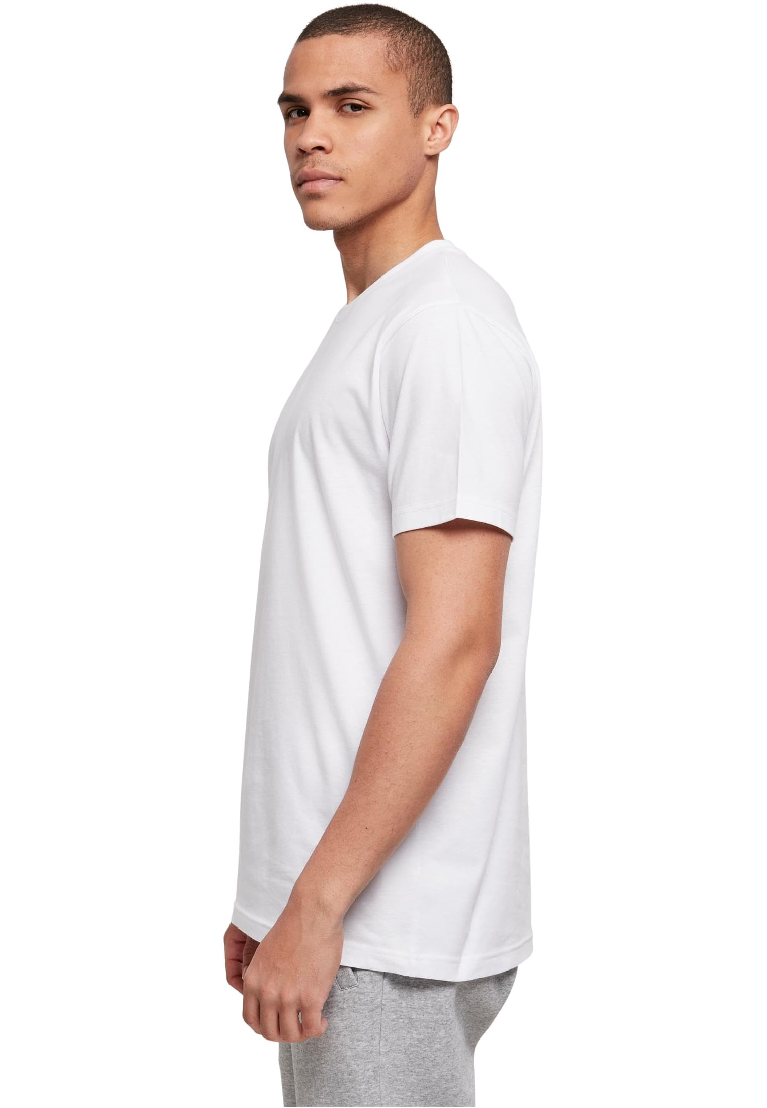 Build Your Brand Bb010-basic Round Neck T-Shirt T-Shirt Uomo (Pacco da 1)