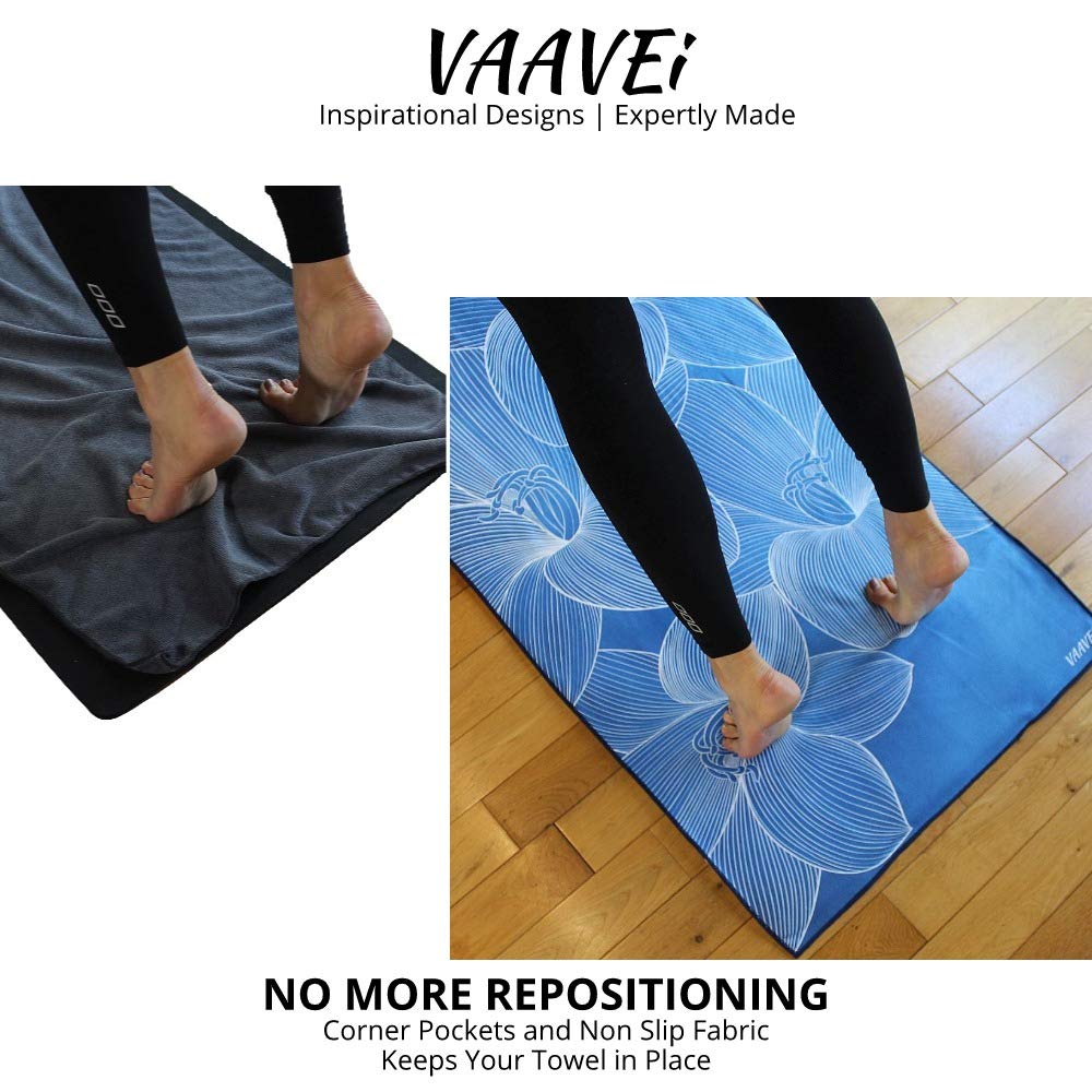 Lot De 2 Serviettes De Yoga Yogafina Antidérapantes - 68x24 Pouces - Microfibre - NEUVES