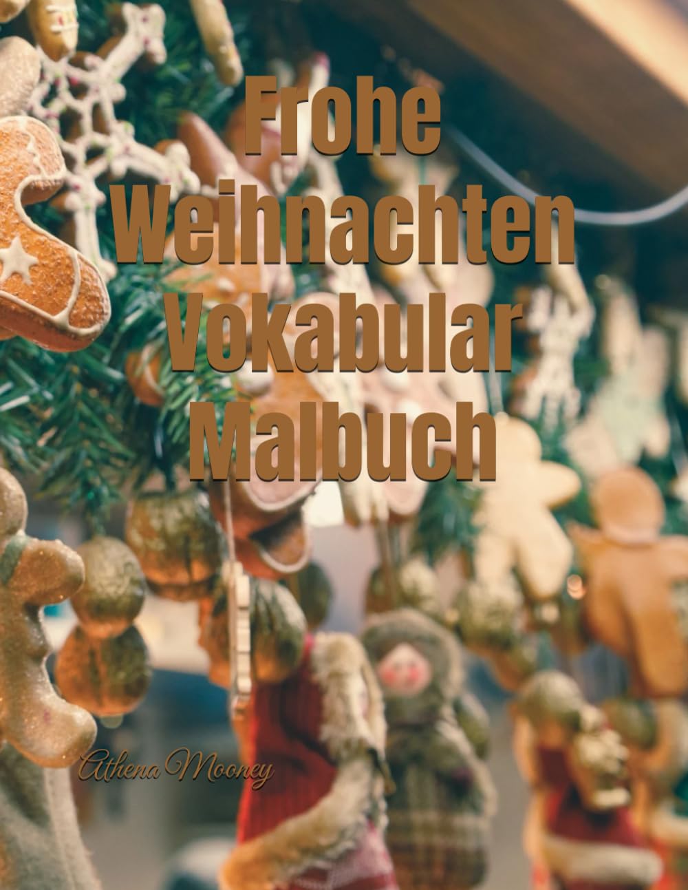 Frohe Weihnachten Vokabular Malbuch