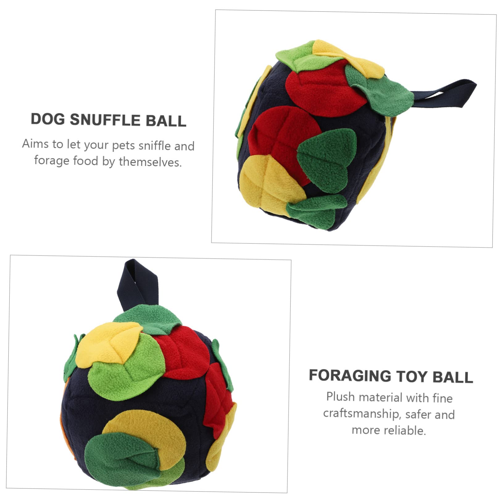 BESPORTBLE 3pièces Dog Snuffle Jouet Interactif De Recherche Alimentaire pour Chiens Stimulateur Olfactif pour Ennui Et Entraînement des Chiots