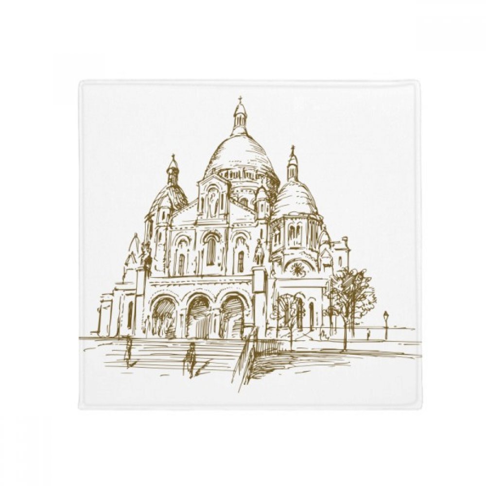 Tapis de sol cuisine monstre sketch rond pour décorer la salle de bain et l'entrée