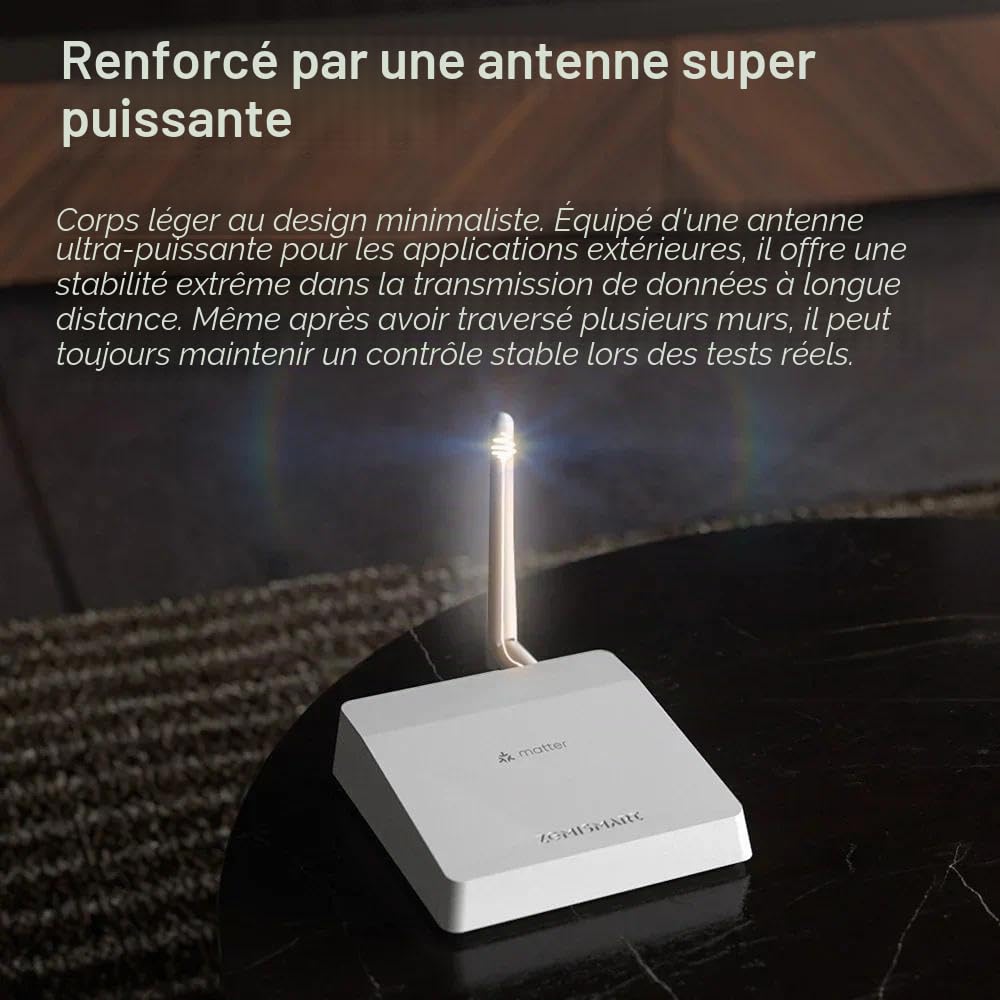Matter Hub M6 Zigbee 3.0 Antenne Passerelle Tuya Homekit IR/Verrou/Interrupteur/Capteur/Lampe/Rideau