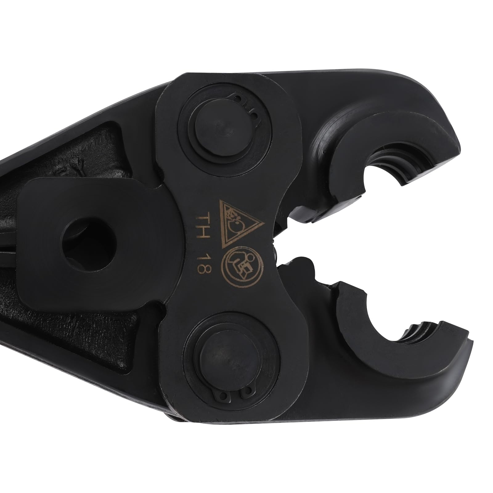 TH18 - Mordaza de prensado, cabezal de prensado para crimpadora manual, mordaza de prensa robusta para prensar tubos de 18 mm y accesorios PEX