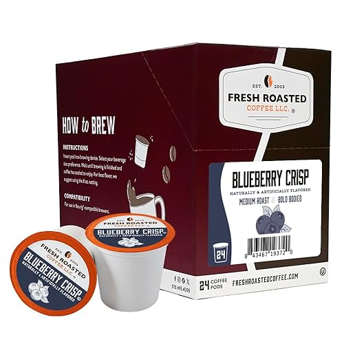 Miniatura 675 de Fresh Roasted Coffee, Crema Brûlée, cápsulas de café saborizadas, compatible con K-Cup, 24