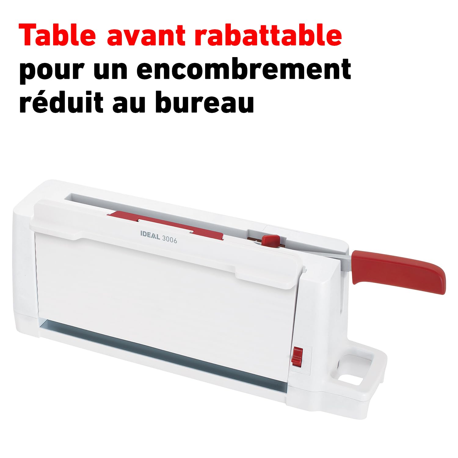 IDEAL 3006 Massicot de bureau, pour couper jusqu'à 60 feuilles sans effort, longueur de coupe 300 mm