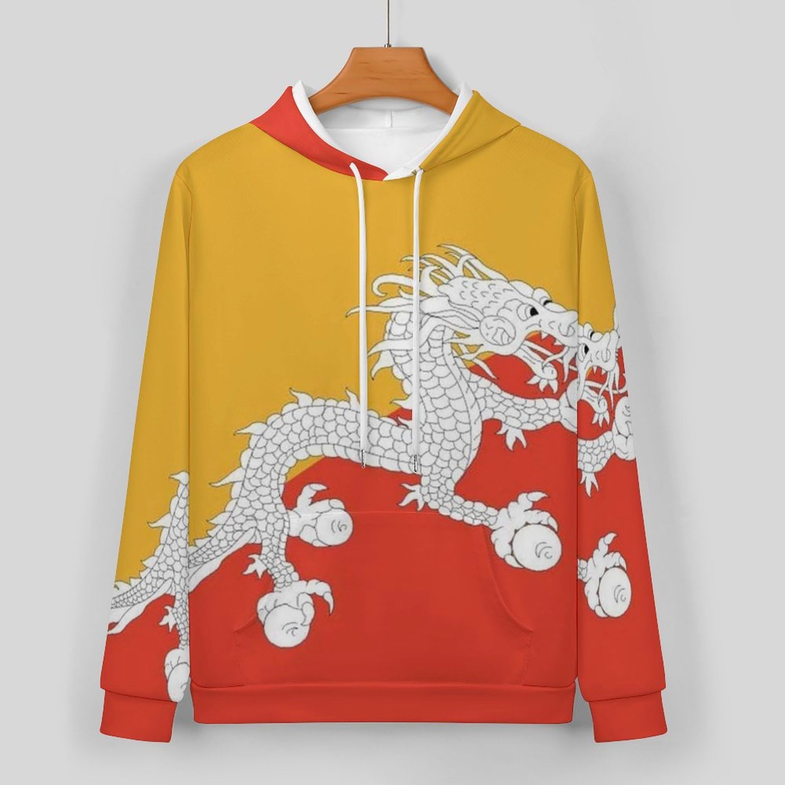 Tuta Da Donna Set Completo Da Salotto Set Da 2 Pezzi Tute Da Uomo Bandiera Della Repubblica Del Bhutan Manica Lunga Abbigliamento Sportivo Unisex Moda Casual Tuta Autunnale